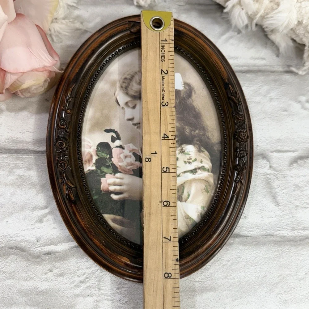 Vtg Victorian Style Ornate Faux Wood Picture Frames Set Of 5 Matching Frames NEW